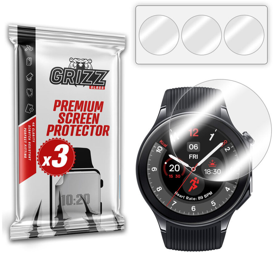 OnePlus Watch 2 Hydrofilm Screen Protector (3 pieces)