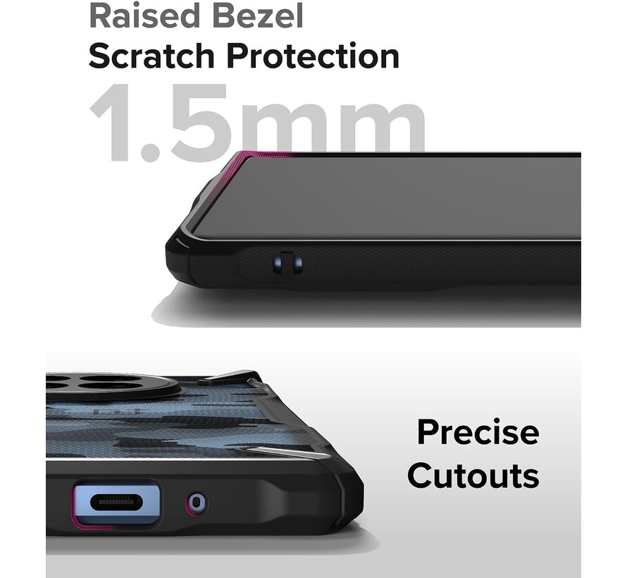 OnePlus 12R Case Fusion-X Black Camouflage