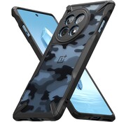 Ringke OnePlus 12R Hoesje Fusion-X Zwart Camouflage