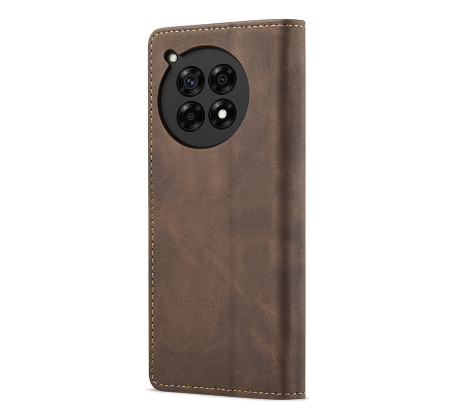 OnePlus 12R Wallet Case Vintage Leder Braun