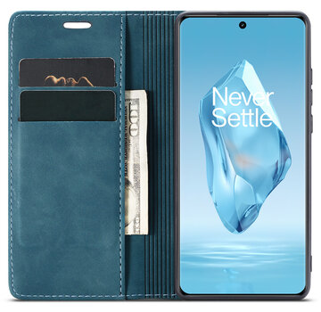 ProGuard OnePlus 12R Wallet Case Vintage Leather Blue