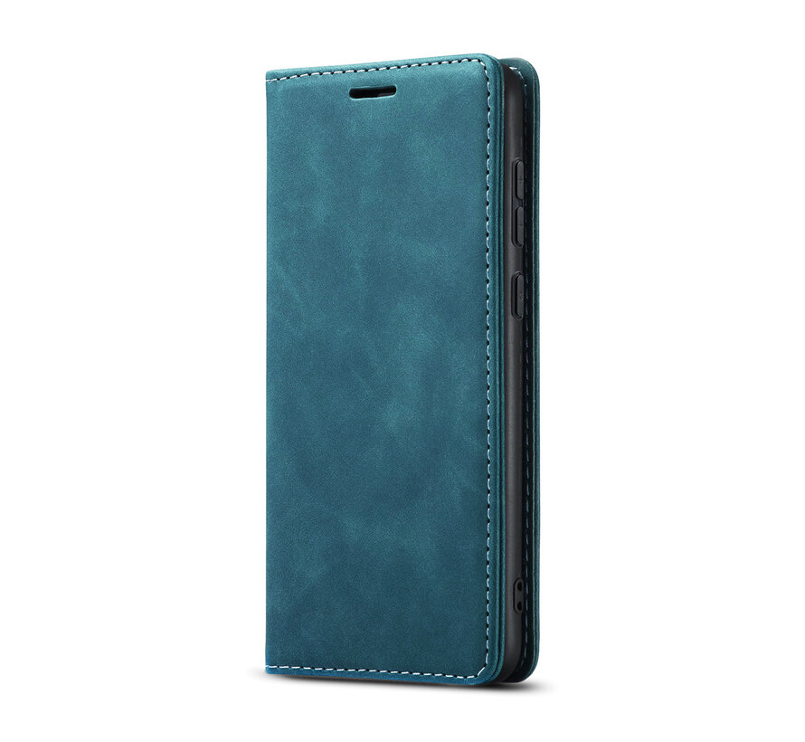 OnePlus 12R Wallet Case Vintage Leather Blue