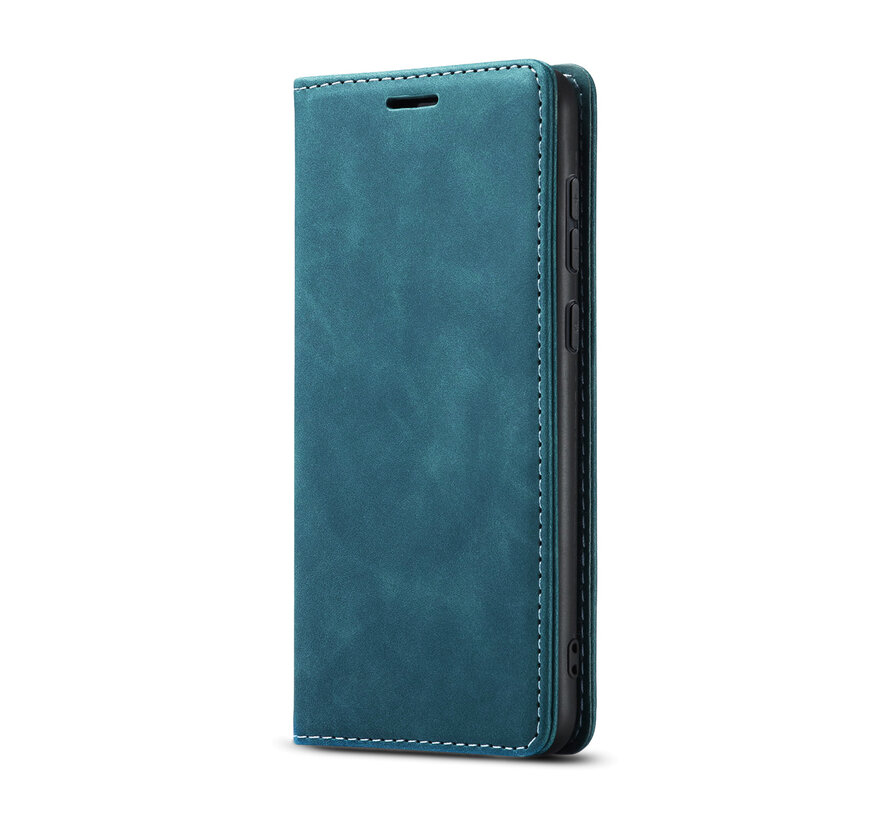 OnePlus 12R Wallet Case Vintage Leder Blau