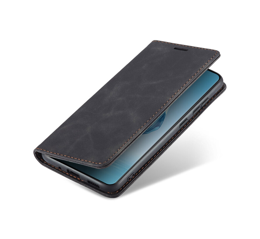 OnePlus 12R Wallet Case Vintage Leather Black