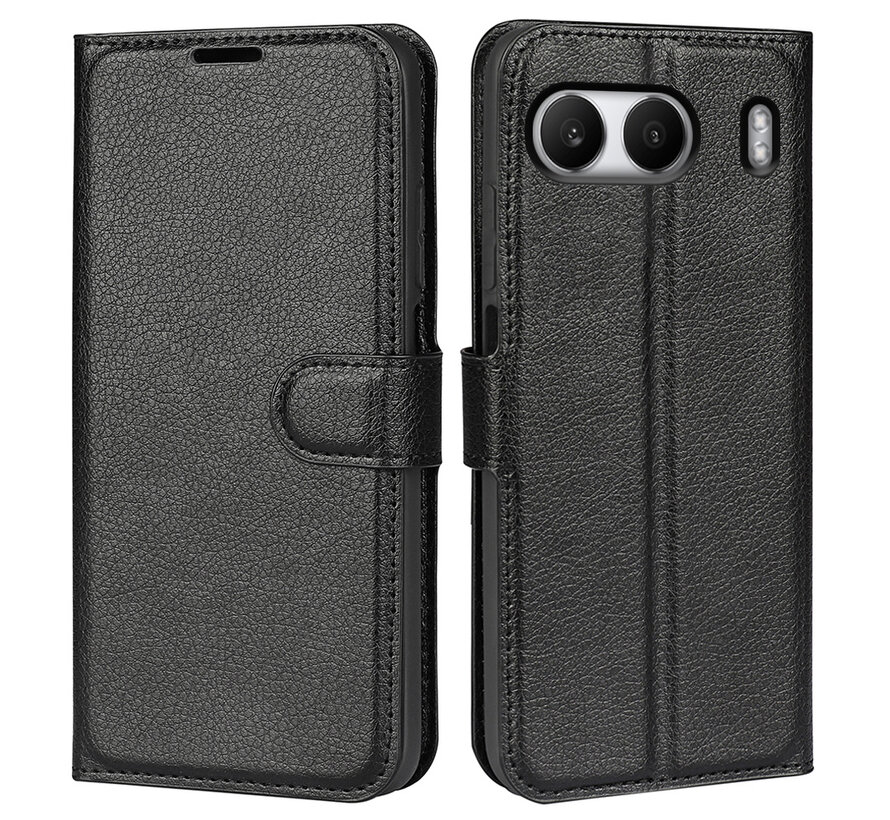 OnePlus Nord 4 Wallet Flip Case Schwarz