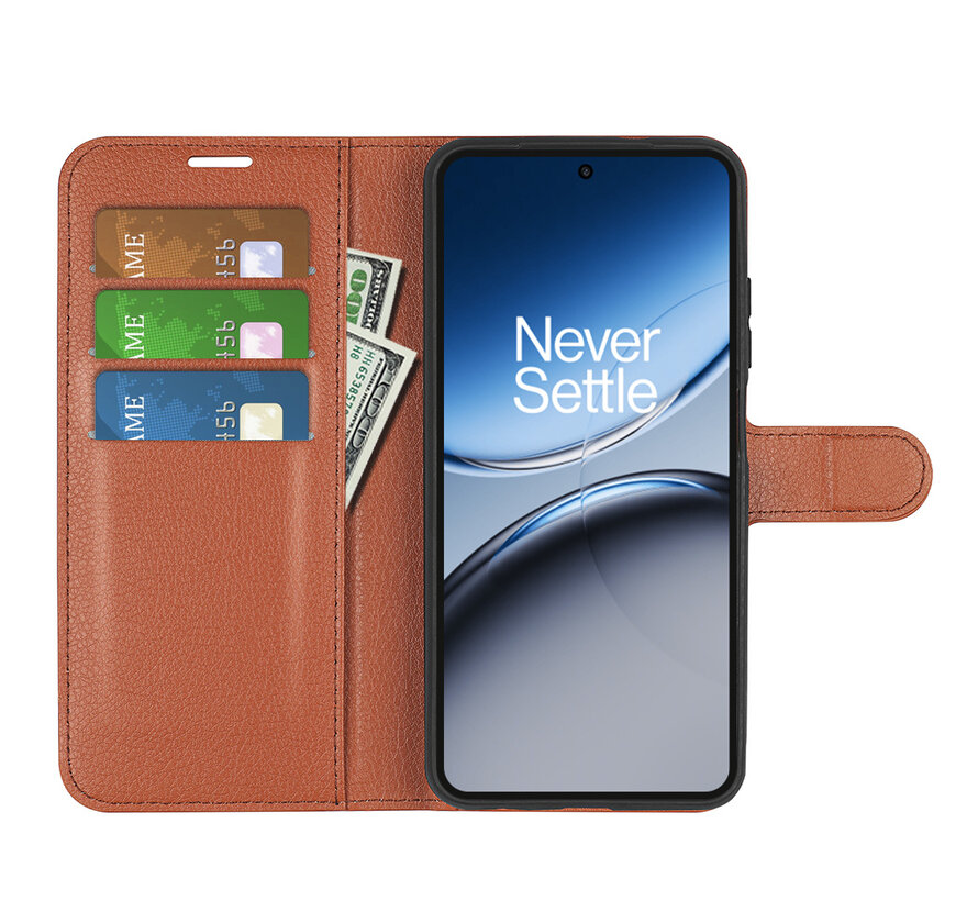 OnePlus Nord 4 Wallet Flip Case Brown