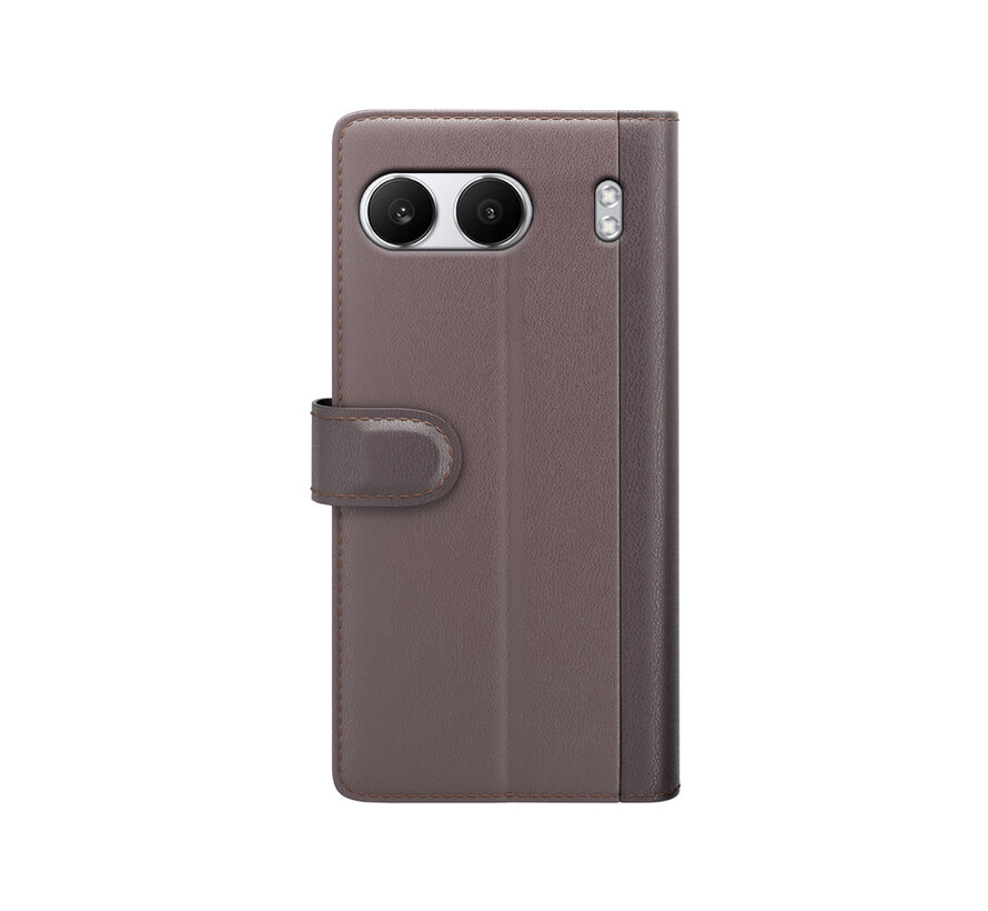 OnePlus Nord 4 Wallet Case Genuine Leather Brown