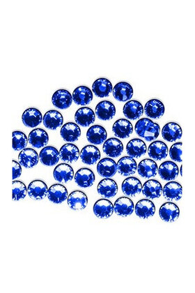 Nageldecoratie Swarovski steentjes Cobalt