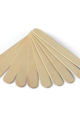 Hars Spatels Breed  | Wax Spatels Large  | Hout| 150 mm x 18 MM