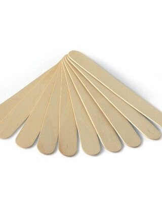 Hars Spatels Breed  | Wax Spatels Large  | Hout| 150 mm x 18 MM