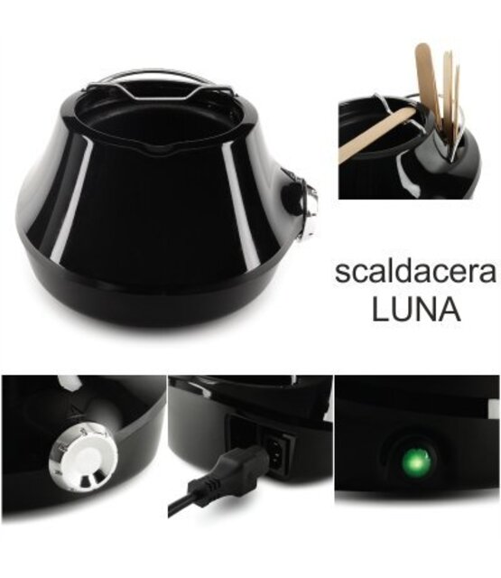Luna Black Wax Heater 500 ml – High-End Salonmodel