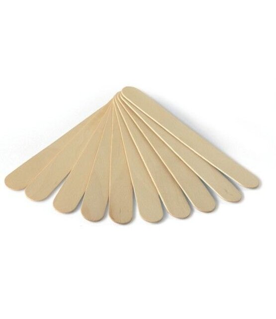 Brede Spatels 15 cm - 100 stuks- Houten Spatels Wax