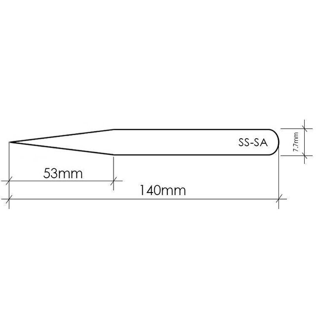 Wimper pincet Vetus SS-SA