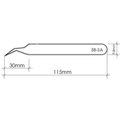 Wimper pincet Vetus 5B-SA