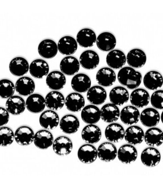 Swarovski-Kristallen: Black, Voor Nageldecoratie