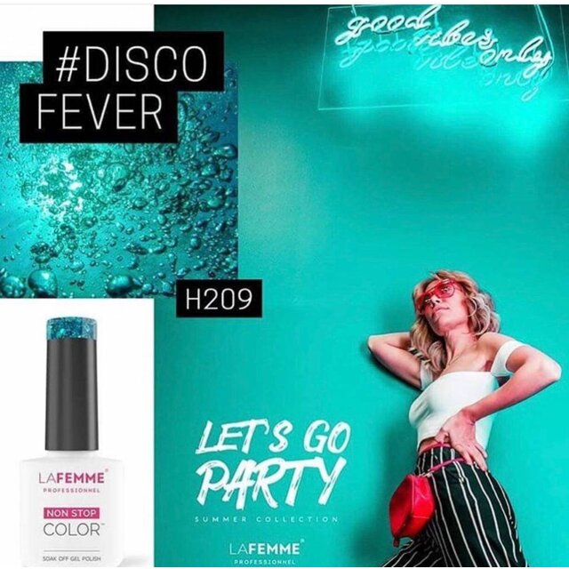 La Femme Gel Polish UV-LED/ HEMA free/ Vegan H209/Disco Fever