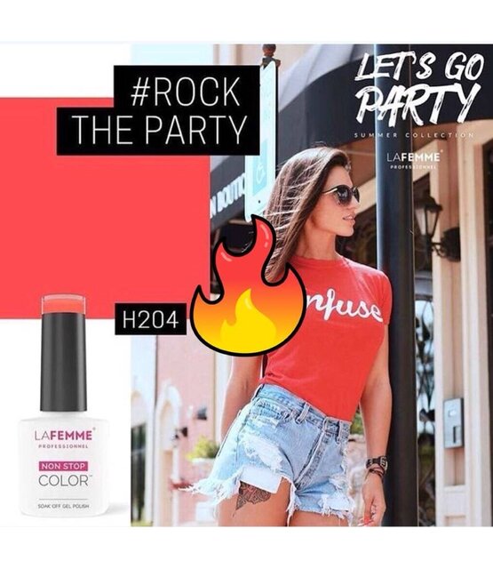 La Femme Gel Polish UV-LED/ HEMA free/ Vegan /H204/Rock the Party