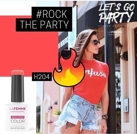 La Femme La Femme Gel Polish UV-LED/ HEMA free/ Vegan /H204/Rock the Party La Femme La Femme Gel Polish UV-LED/ HEMA free/ Vegan /H204/Rock the Party