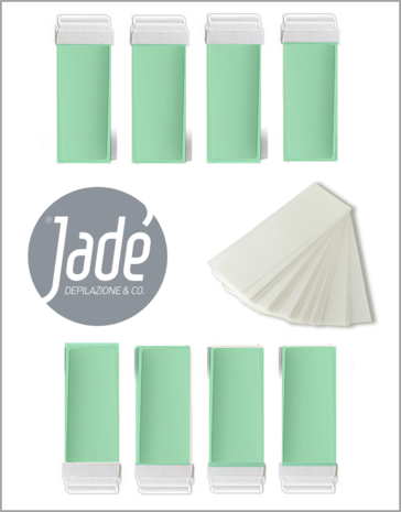 Jadé Wax refills  Box  Jade Aloe  Vera &  Argan | 8 stuks Jadé Wax refills  Box  Jade Aloe  Vera &  Argan | 8 stuks