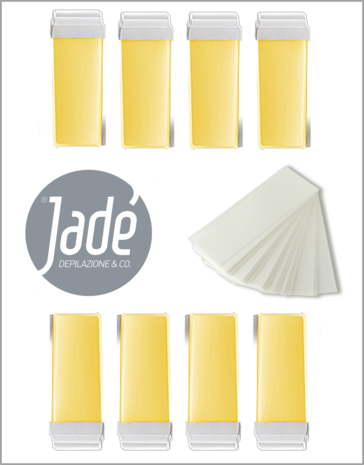 Jadé  Wax refills  Box Jade Natural | Normale  Huid | 8 stuks Jadé  Wax refills  Box Jade Natural | Normale  Huid | 8 stuks