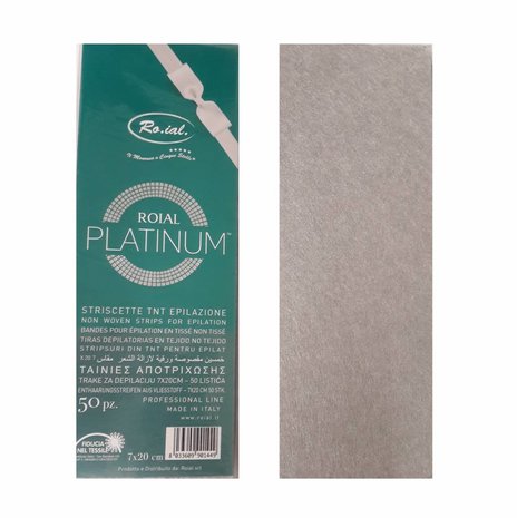 Ro.ial Platinum Harsstrips | Stripwax strips | 50 stuks Ro.ial Platinum Harsstrips | Stripwax strips | 50 stuks