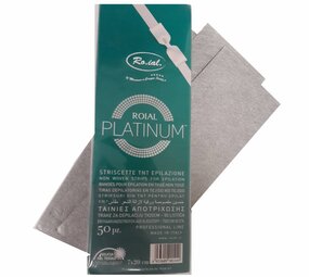 Ro.ial Platinum Harsstrips | Stripwax strips | 50 stuks Ro.ial Platinum Harsstrips | Stripwax strips | 50 stuks