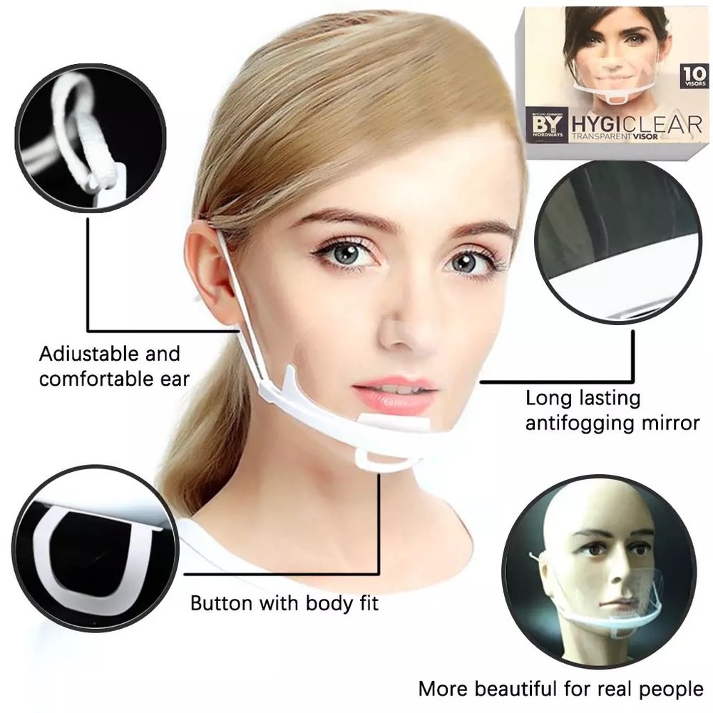 BB Cosmetics Transparante mondmaskers 5 stuks BB Cosmetics Transparante mondmaskers 5 stuks