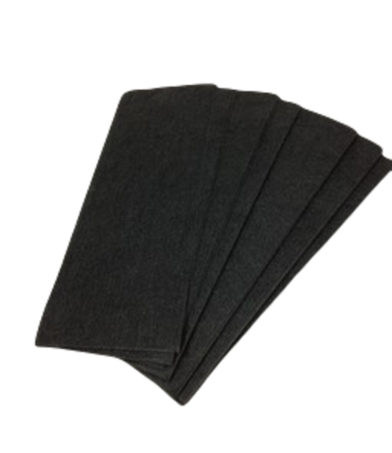 Zwarte Harsstrips 50 stuks – Non Woven Stripwax Strips