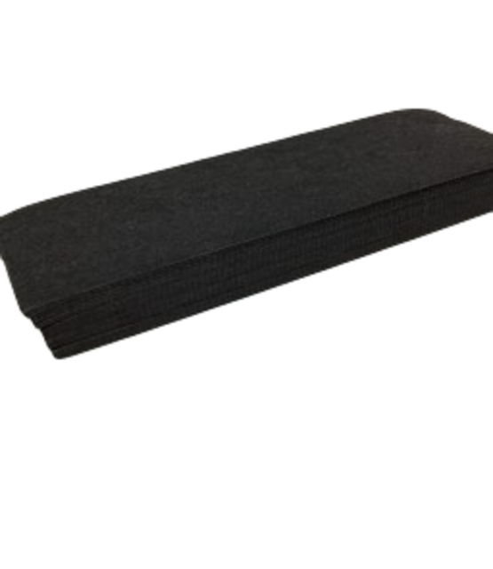 Zwarte Harsstrips 50 stuks – Non Woven Stripwax Strips