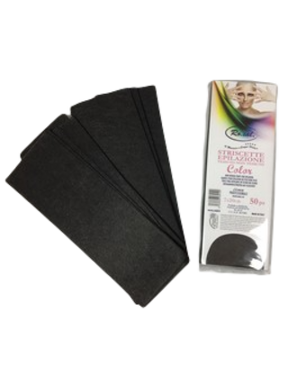 Zwarte Harsstrips 50 stuks – Non Woven Stripwax Strips
