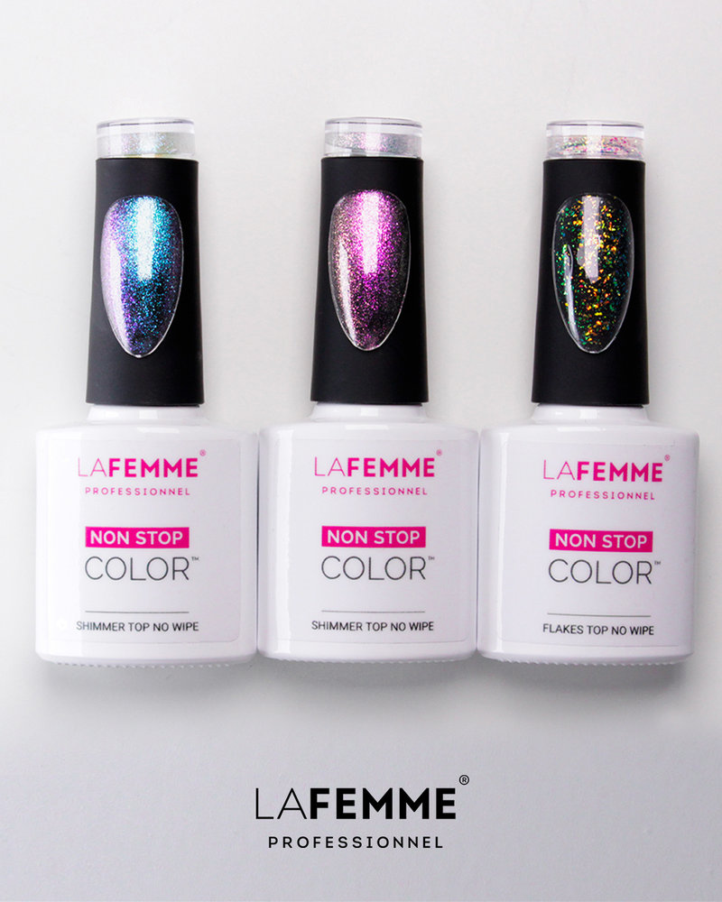 La Femme Shimmer Top Coat No Wipe | S002| 8 gr. |  | Pink La Femme Shimmer Top Coat No Wipe | S002| 8 gr. |  | Pink