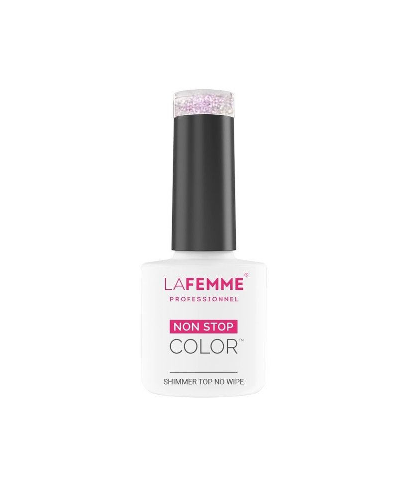 La Femme Shimmer Top Coat No Wipe | S002| 8 gr. |  | Pink La Femme Shimmer Top Coat No Wipe | S002| 8 gr. |  | Pink
