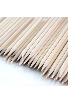 HOUTEN MANICURE STOKJES100 STUKSBOKKEPOOTJES75MM