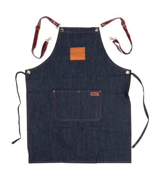 DENIM WAX SCHORT MET KUNSTLEERBESCHERMENDE KLEDING