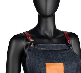 BB Cosmetics Denim Wax Schort met kunstleer | Beschermende kleding BB Cosmetics Denim Wax Schort met kunstleer | Beschermende kleding