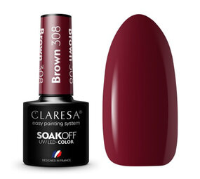 CLARESA Gel Polish BROWN 308 -5g CLARESA Gel Polish BROWN 308 -5g