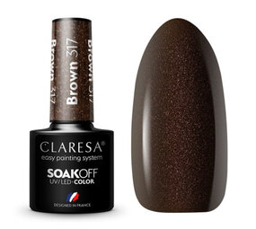 CLARESA Gel Polish BROWN 317 -5g CLARESA Gel Polish BROWN 317 -5g