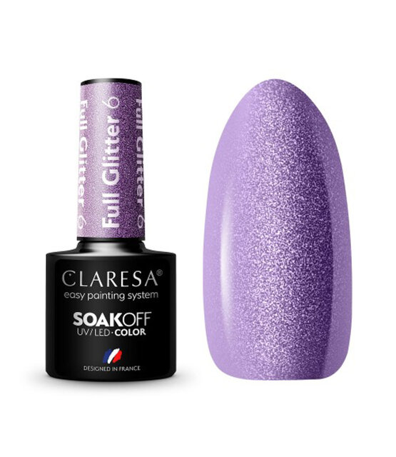 CLARESA Gel Polish FULL GLITTER 6 -5g