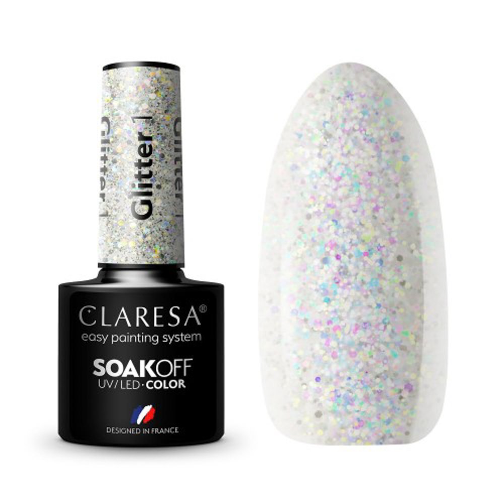 CLARESA CLARESA Gel Polish GLITTER 1 -5g CLARESA CLARESA Gel Polish GLITTER 1 -5g