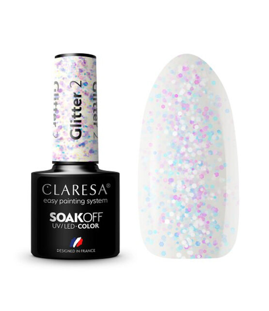 CLARESA Gel Polish GLITTER 2 -5g