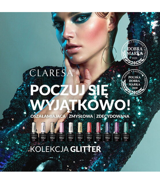 CLARESA Gel Polish GLITTER 2 -5g