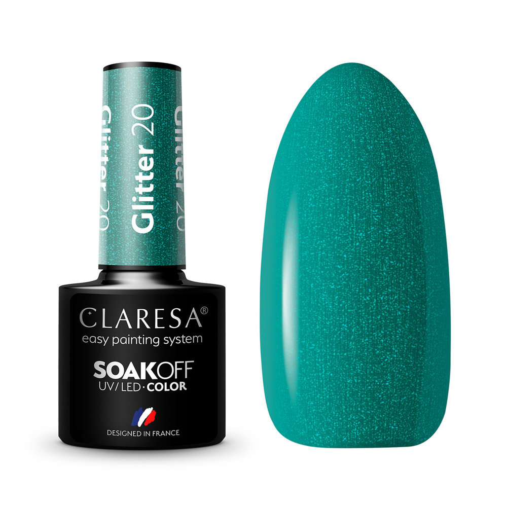 CLARESA CLARESA Gel Polish GLITTER 20 -5g