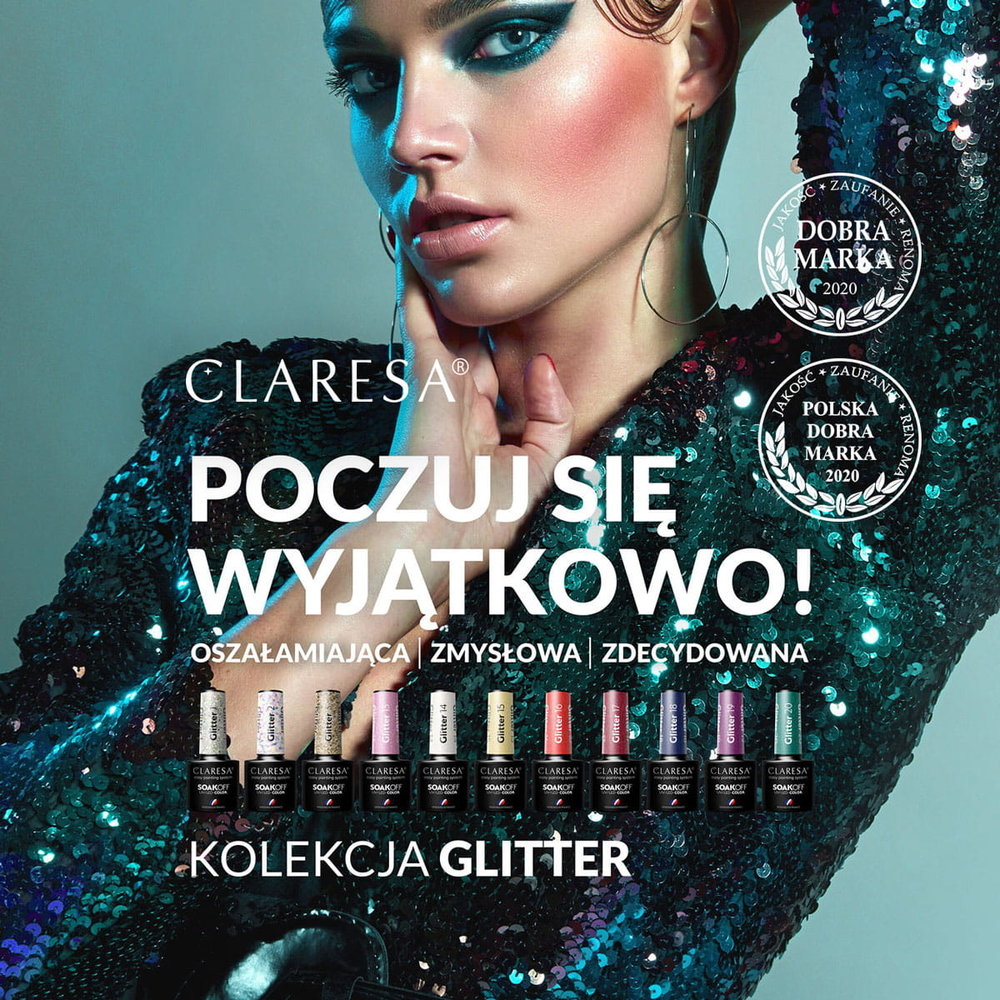 CLARESA CLARESA Gel Polish GLITTER 20 -5g