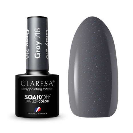 CLARESA CLARESA Gel Polish GREY 218 -5g CLARESA CLARESA Gel Polish GREY 218 -5g
