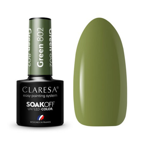 CLARESA CLARESA Gel Polish GREEN 802 -5g CLARESA CLARESA Gel Polish GREEN 802 -5g