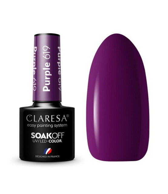 CLARESA Gel Polish PURPLE 619 -5g