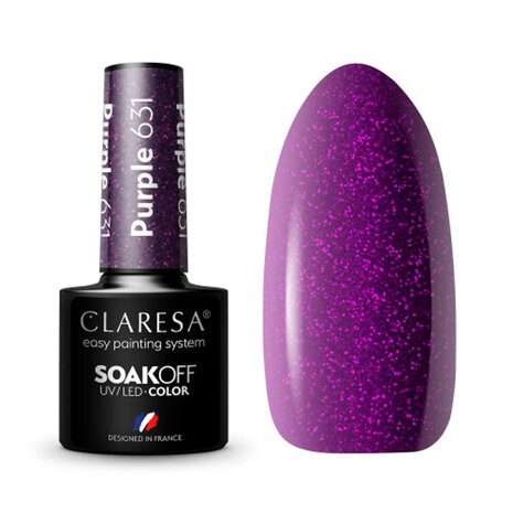 CLARESA CLARESA Gel Polish PURPLE 631 -5g CLARESA CLARESA Gel Polish PURPLE 631 -5g