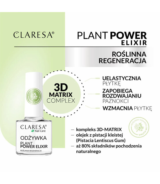 CLARESA Plant Power Elixir nagelconditioner 5 g