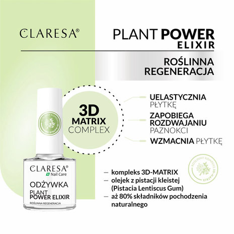 CLARESA CLARESA Plant Power Elixir nagelconditioner 5 g CLARESA CLARESA Plant Power Elixir nagelconditioner 5 g