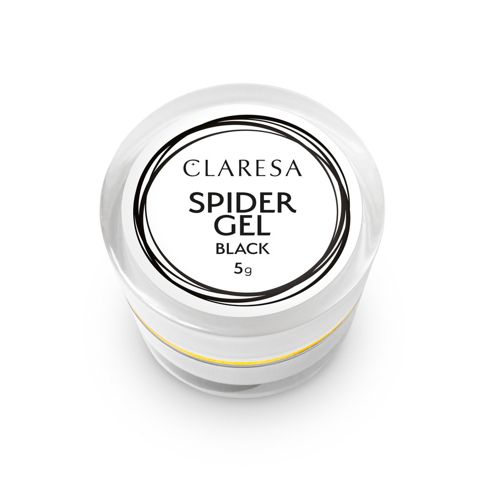 CLARESA CLARESA SPIDER GEL BLACK 5 g voor Nailart